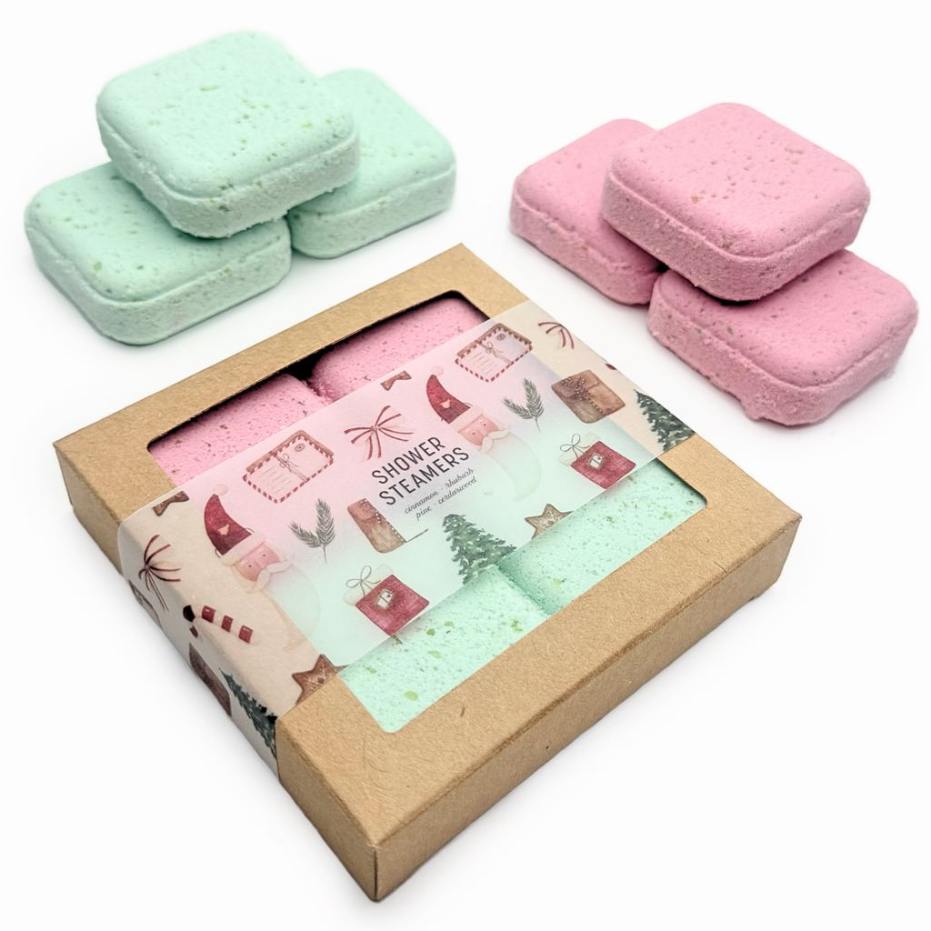VAPEURS DE DOUCHE DE NOËL | COFFRET CADEAU 4PCS |