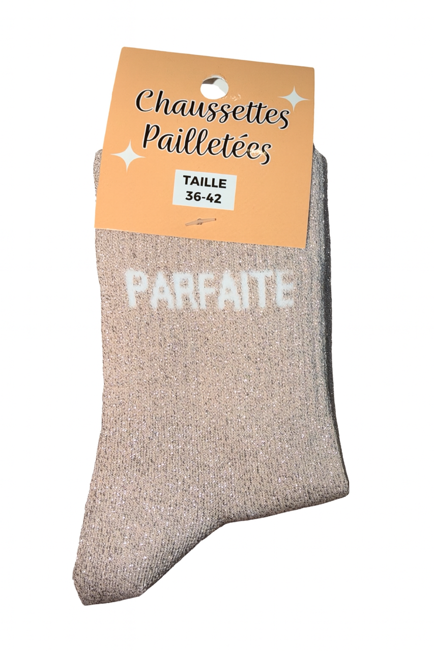Chaussettes à paillettes PARFAITE cadeau femme anniversaire