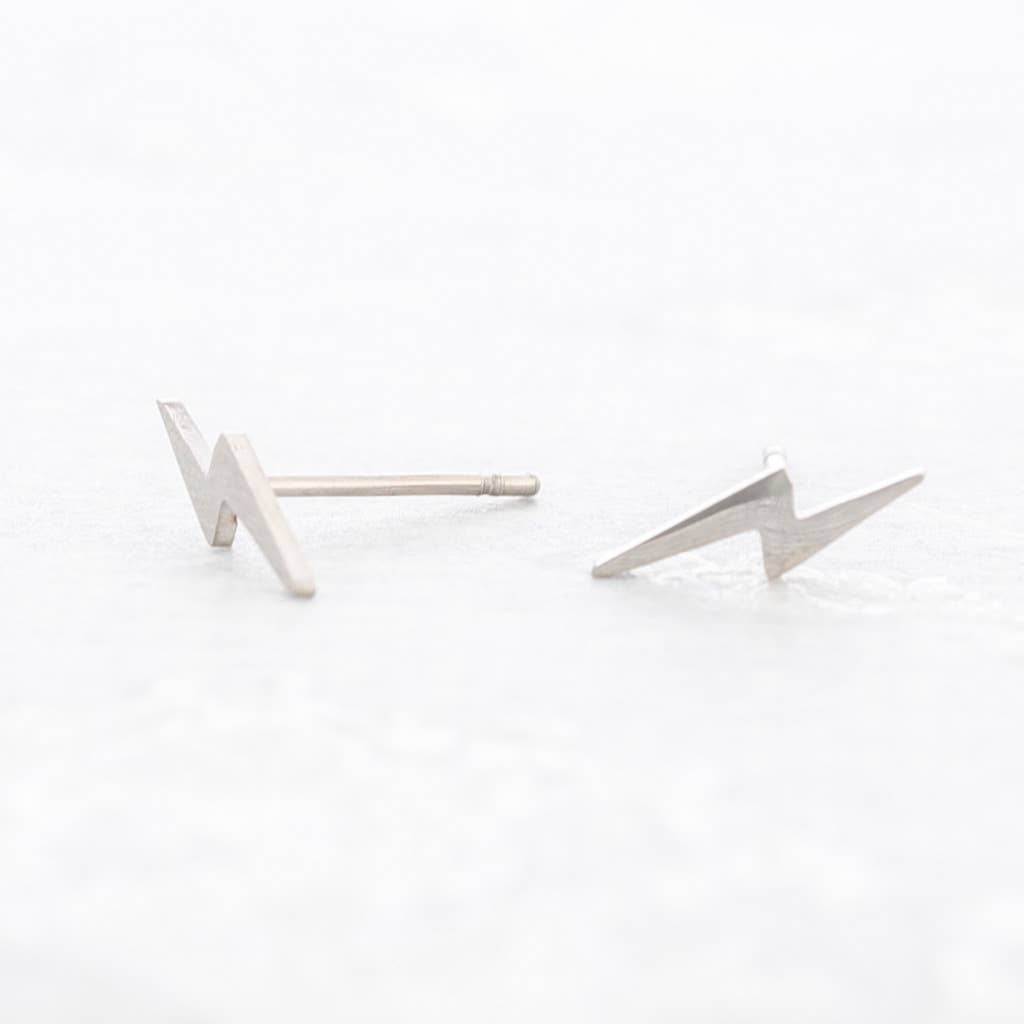 Boucles d'oreilles Éclair Acier: Or