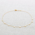 Collier en acier à neuf petites étoiles: Or