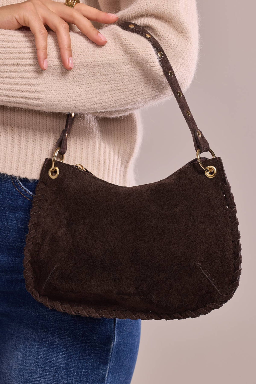 Sac JOËLLE SUEDE - 4187: Noir