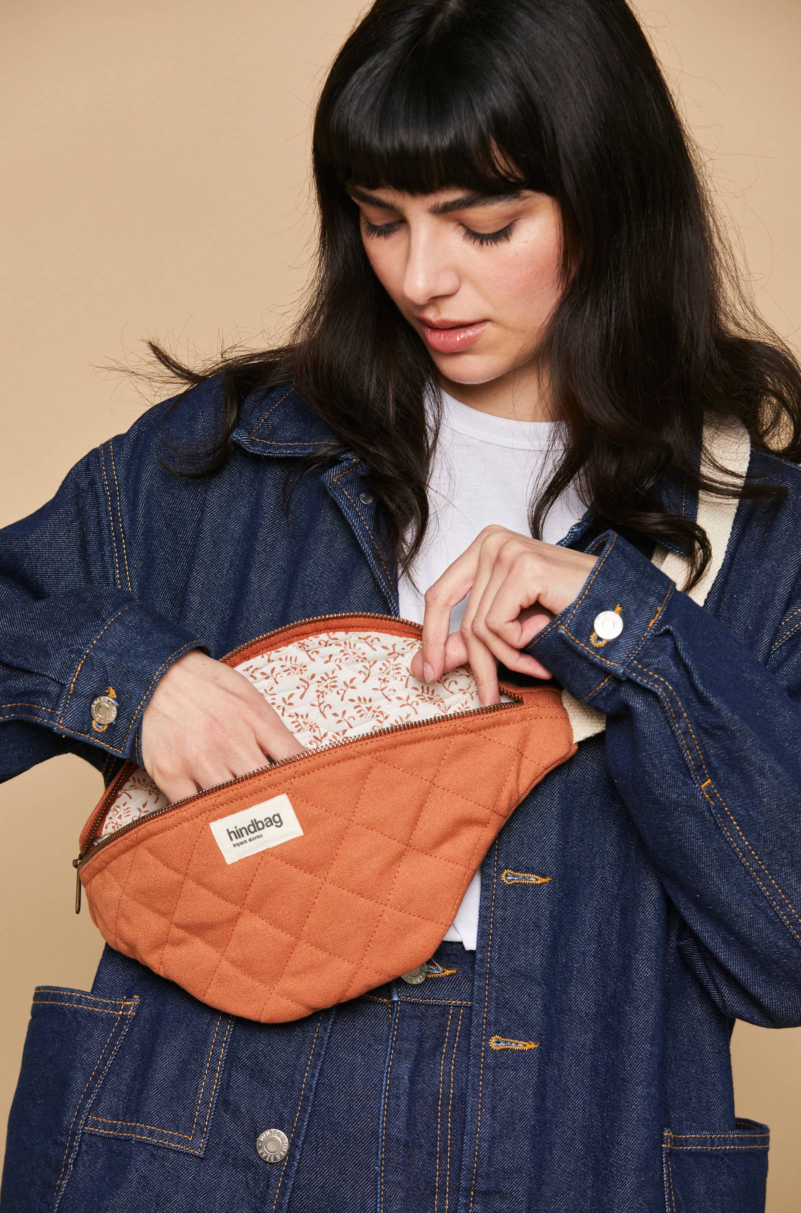 Sac banane matelassé Olivia - 9 coloris: Lilas