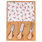 ENSEMBLE DE NOËL FIOCCHI PLANCHE À DÉCOUPER 21,5X30,5 ET 3 COUTEAUX