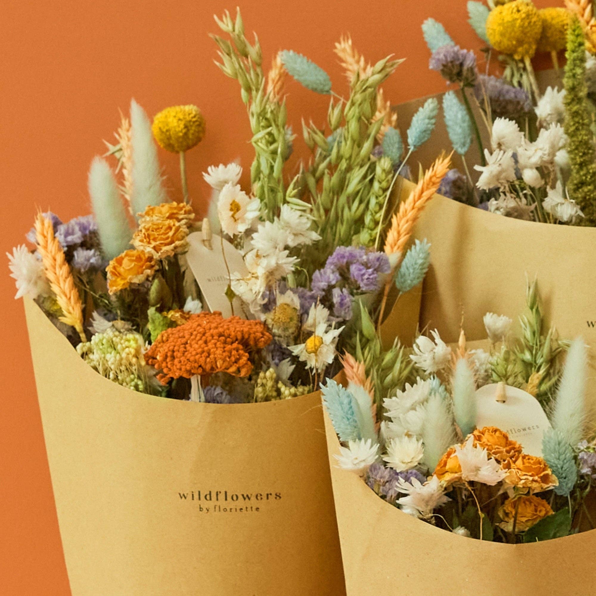 Fleurs séchées - Bouquet champêtre - Délice pastel: Petit