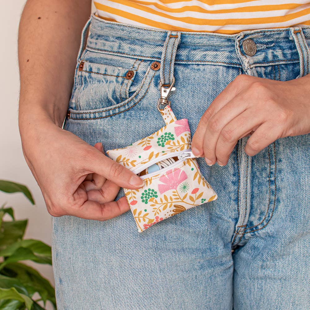 Coupon 50 cm motif Indian bird multico