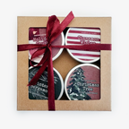 ENSEMBLE CADEAU DE BOUGIES PARFUMÉES EN CIRE DE SOJA DE NOËL: Bergamote d'hiver
