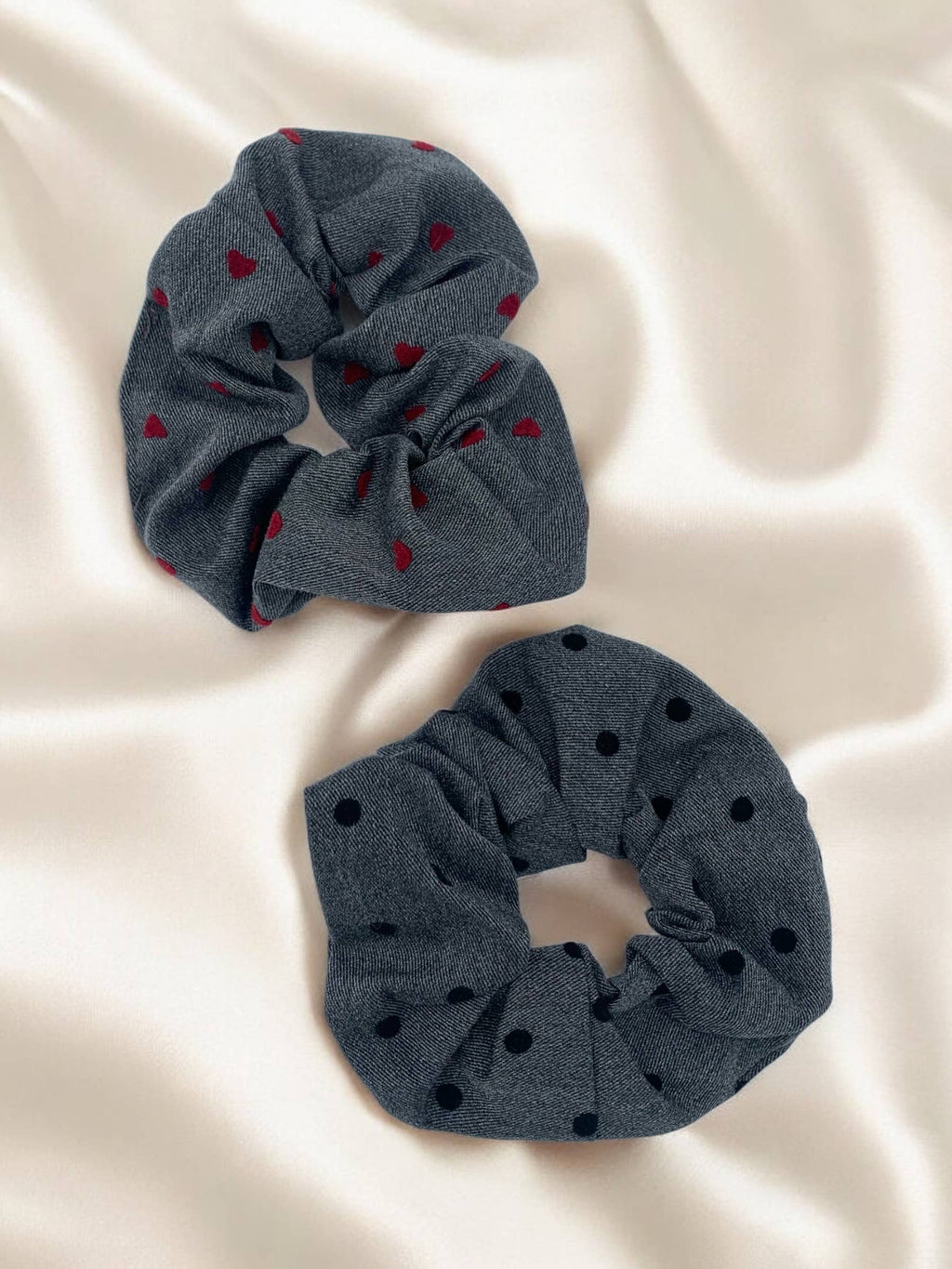 Chouchou à motifs Noir