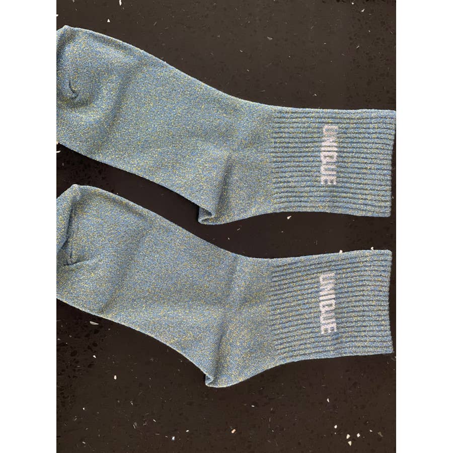 Chaussettes HUMOUR à paillettes UNIQUE Cadeau Anniversaire noël humour