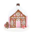 Brûleur d'encens de Noël Pink Gingerbread House