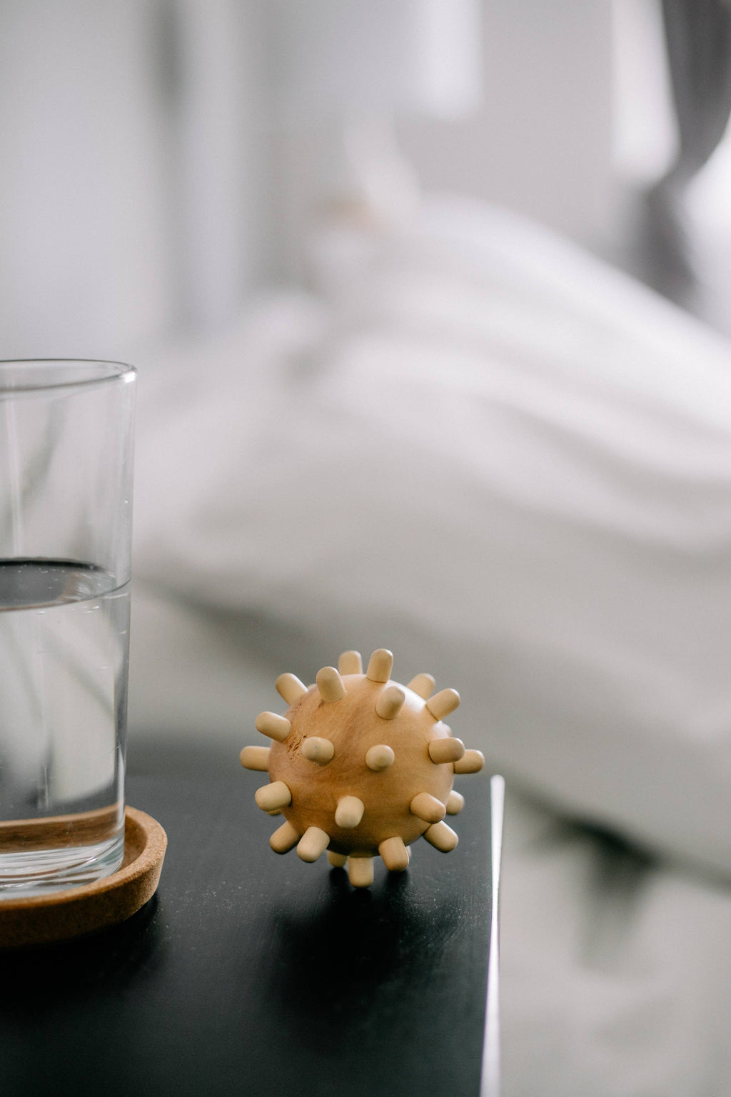 Boule de massage en bois, déco, acupuncture, nature