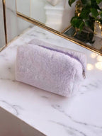 Trousse en fausse fourrure (20x13cm) CY23: Blanc