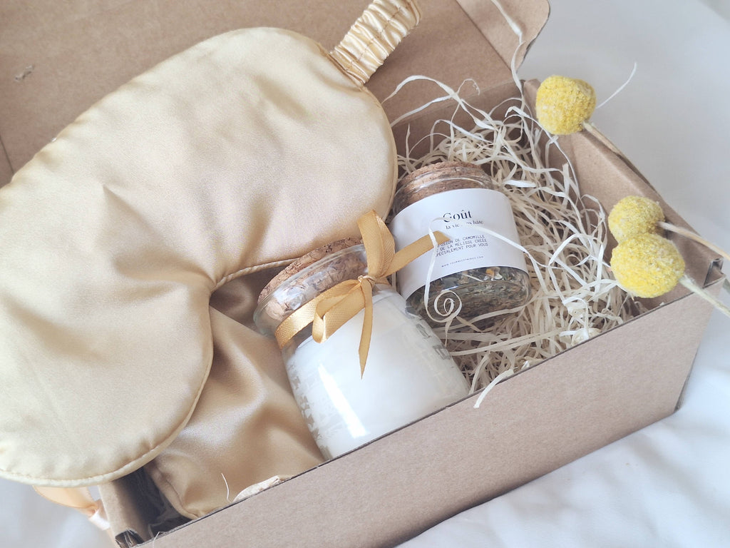 Coffret cadeau bougies en soja "Tu mérites ce que tu rêves..": Français