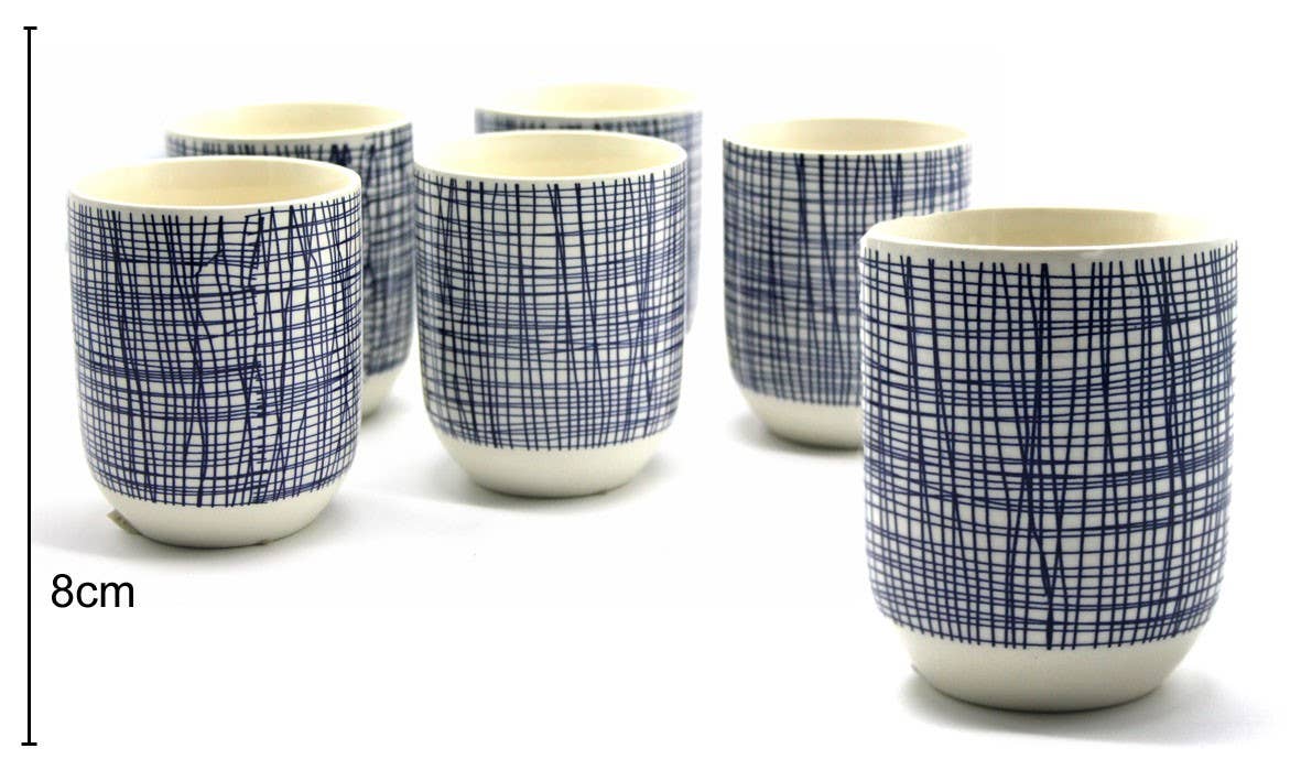Tasses en céramique 8x6,5 cm