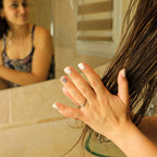 Soin capillaire solide à l'huile de prune bio: Brut sans parfum