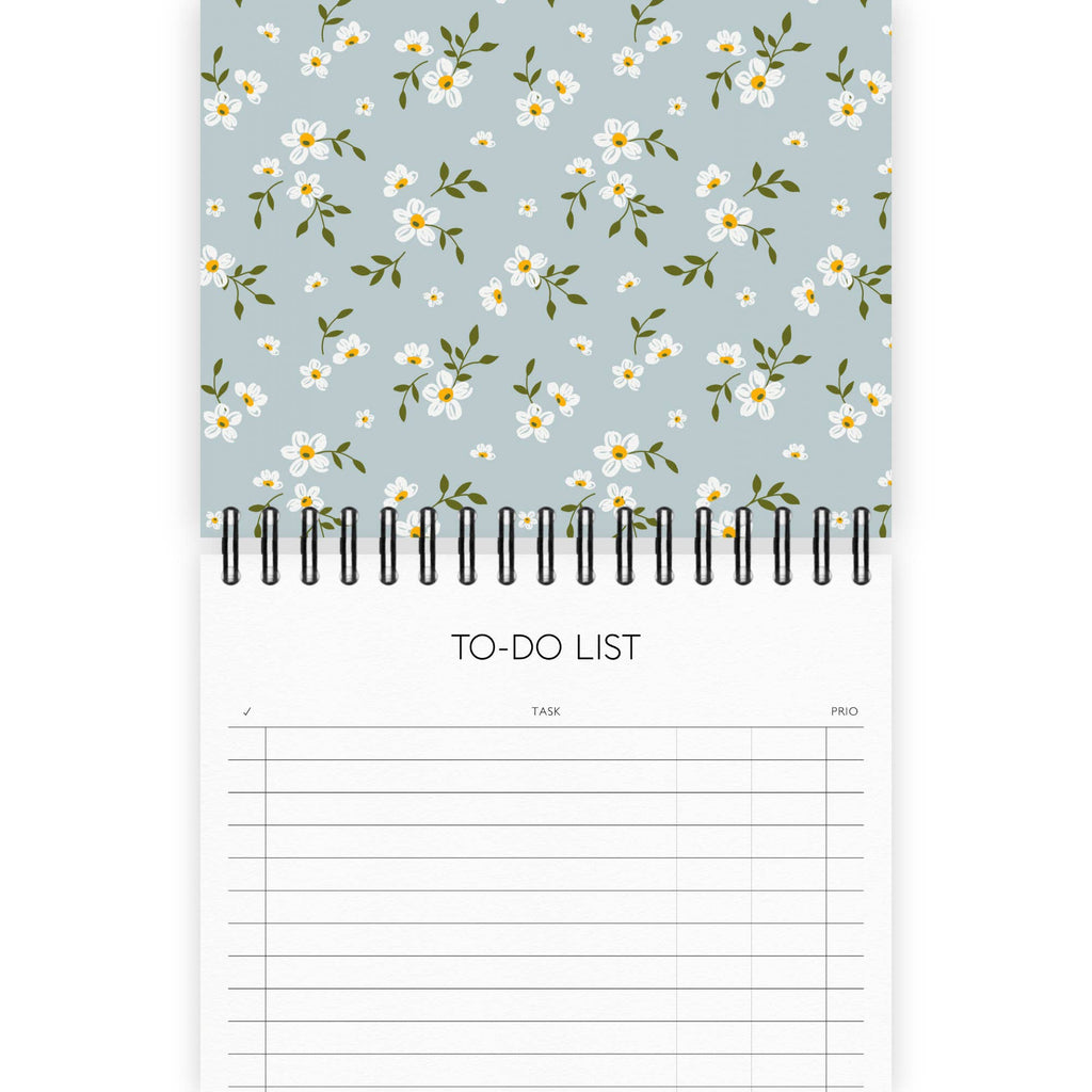 Motif floral Boho To-Do n° 4 A5