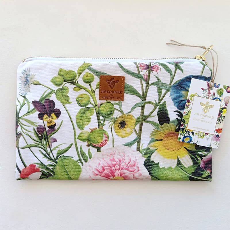 Trousse de toilette Jardin de fleurs - 100 % coton biologique