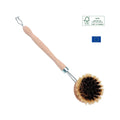 Brosse Vaisselle Rechargeable Laiton Et Fibres Naturelles - La Droguerie