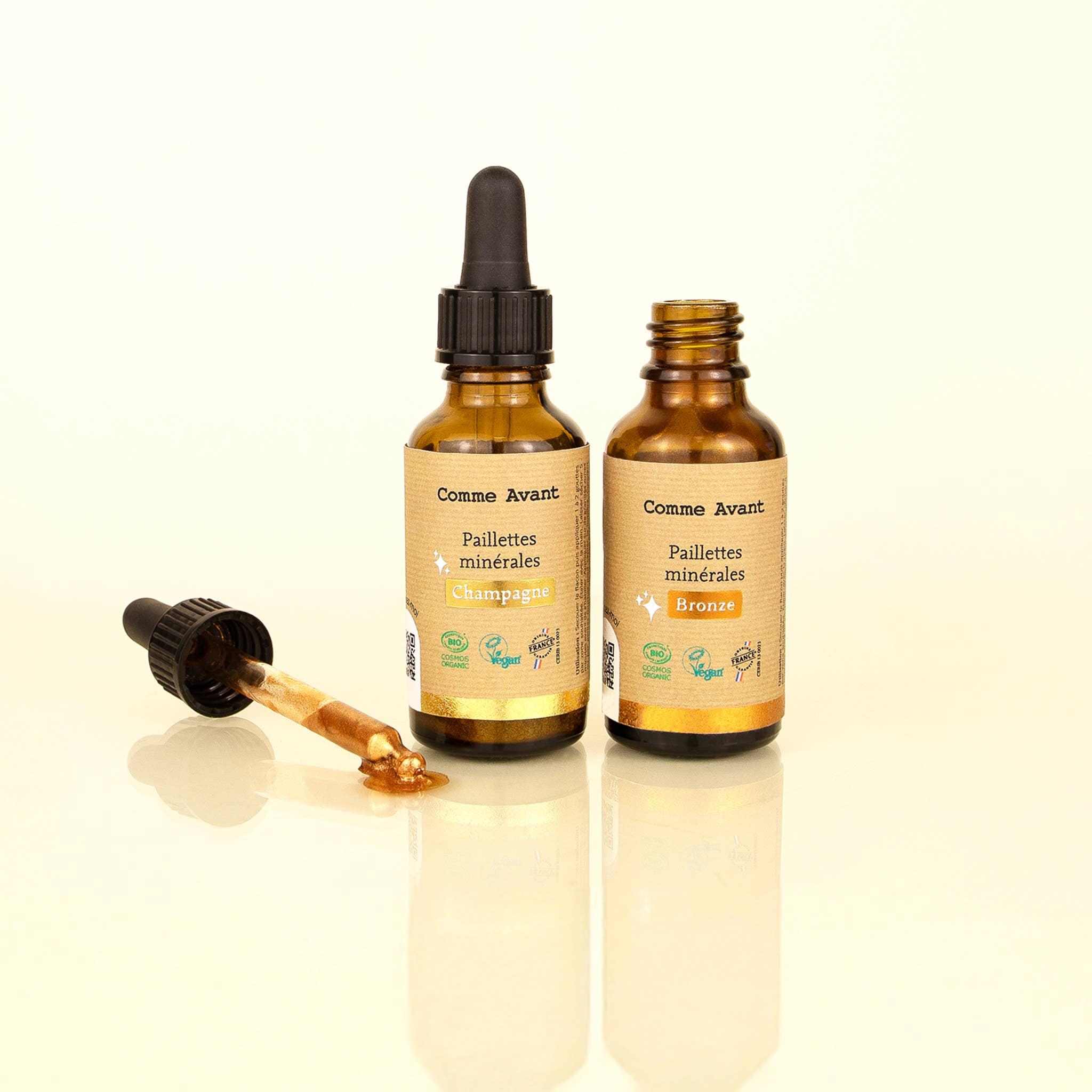 Paillettes minérales ✨: Champagne