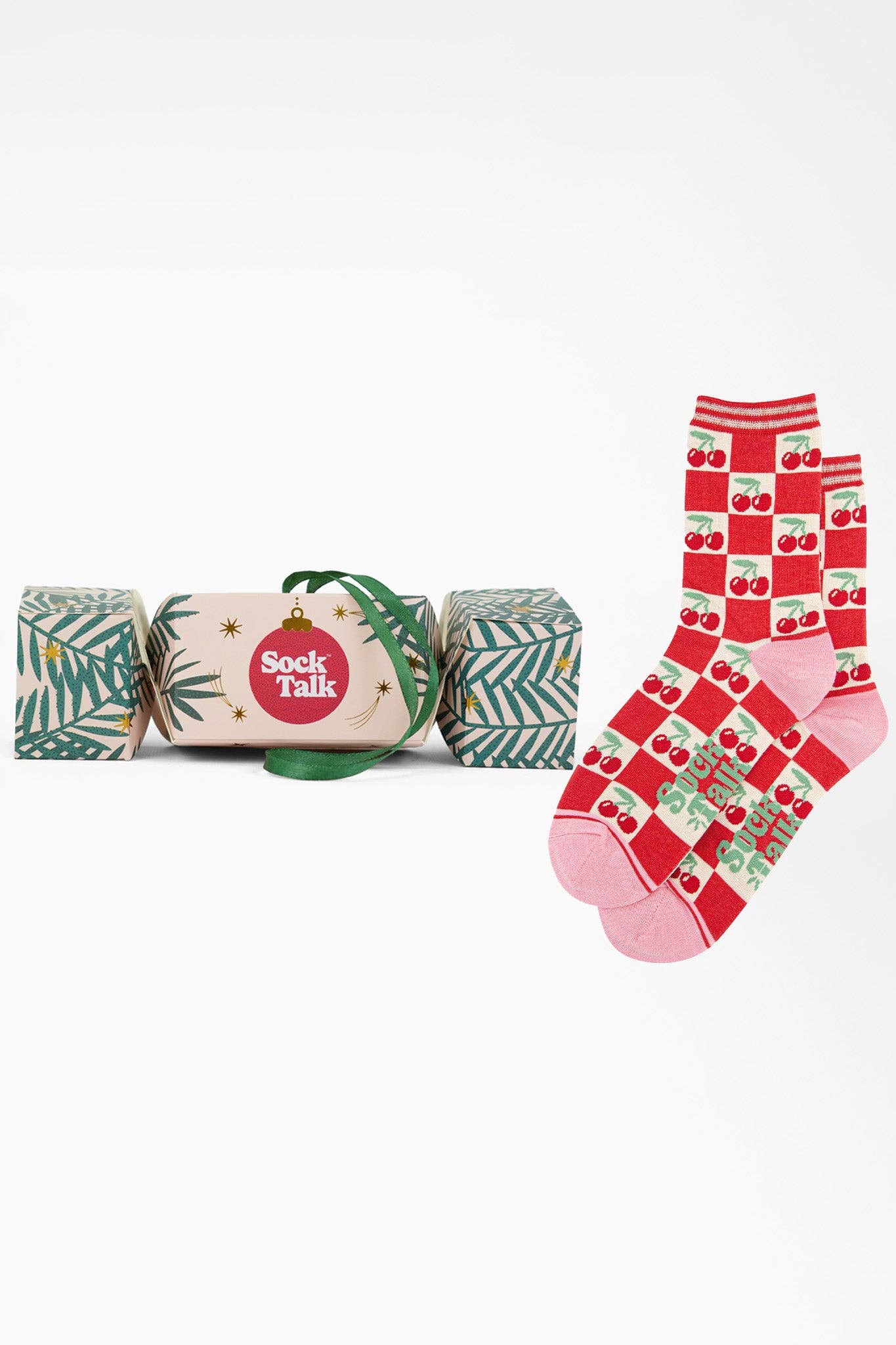 Coffret cadeau chaussettes en bambou cerise pour femmes: UK 3-7 | EU 36-40 | US 5-9