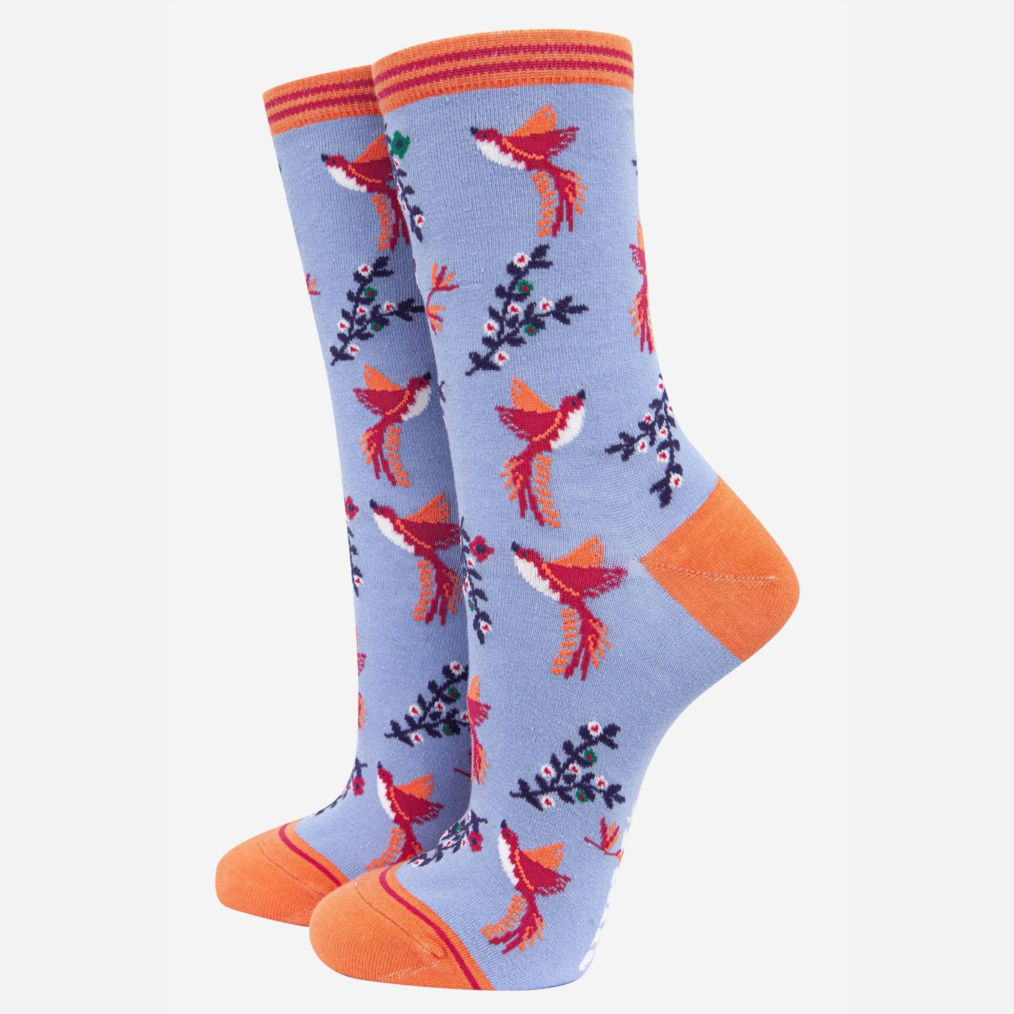 Coffret Cadeau Chaussettes Femme - Orange, Animaux de la Jungle: ROYAUME-UNI 3-7 | UE 36-40 | ÉTATS-UNIS 5-9