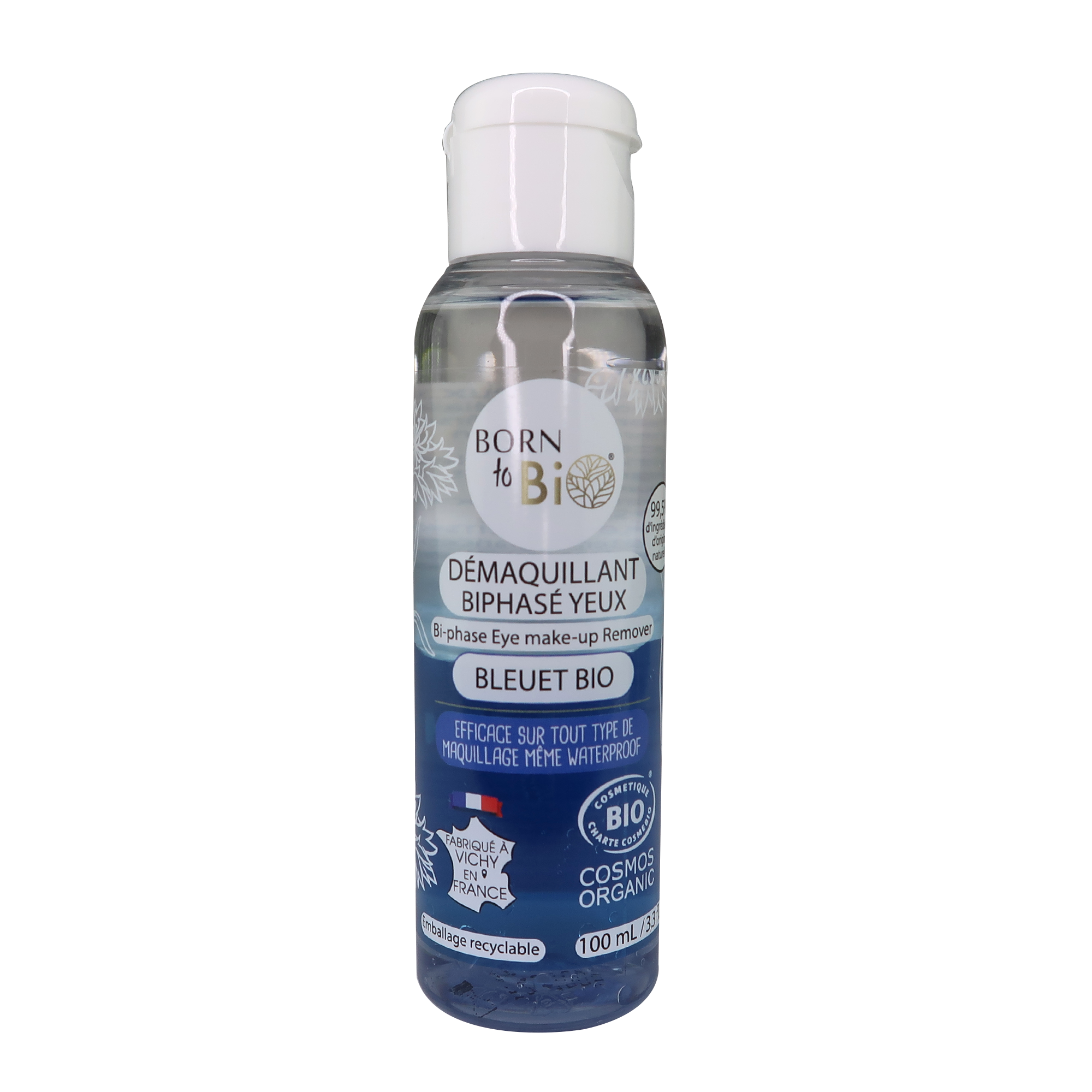 Démaquillant biphasé Yeux Bleuet Bio Cosmos Organic