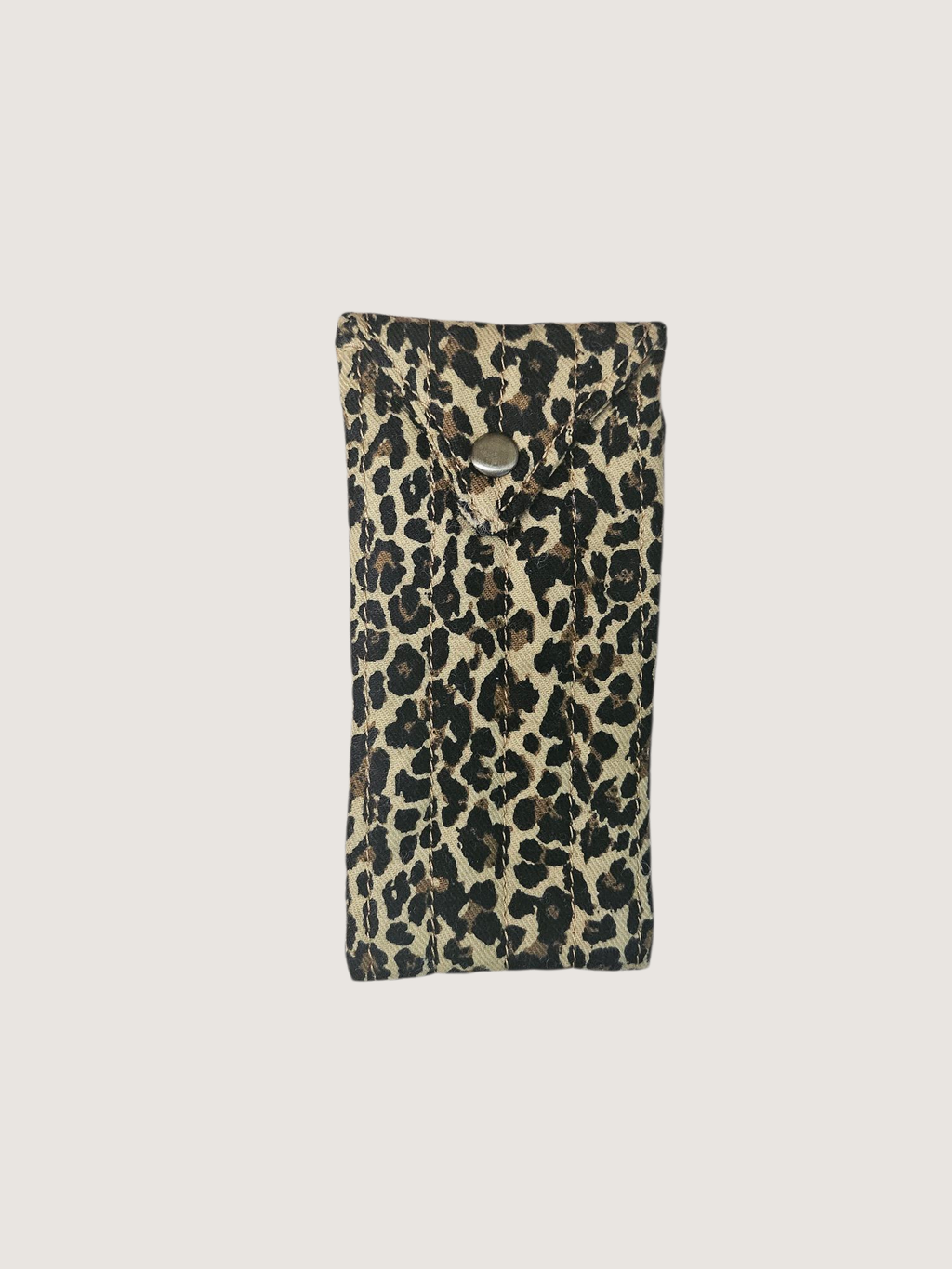 Trousse  lunette / stylo en 100 % coton : Fleur rouge turquoise