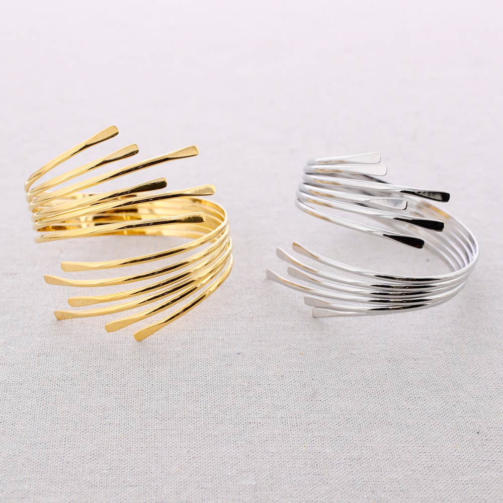 Bracelet Acier Ajustable Brindille: Or