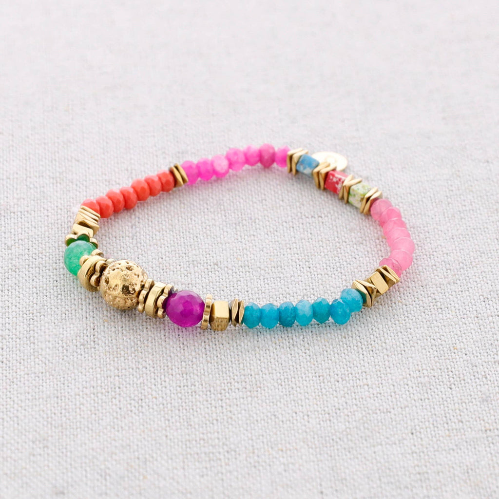 Bracelet élastique en acier avec pierres: Blank