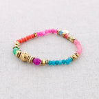 Bracelet élastique en acier avec pierres: Blank