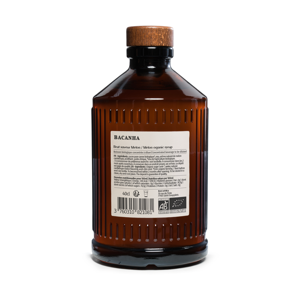 Sirop de Melon Brut Biologique - 400 ml