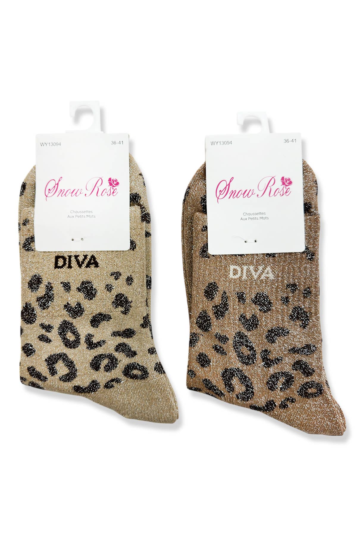 Chaussettes brillantes Diva : Assorties / 36-41