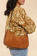 Sac ELEANORE VELOURS - 4134: Camel