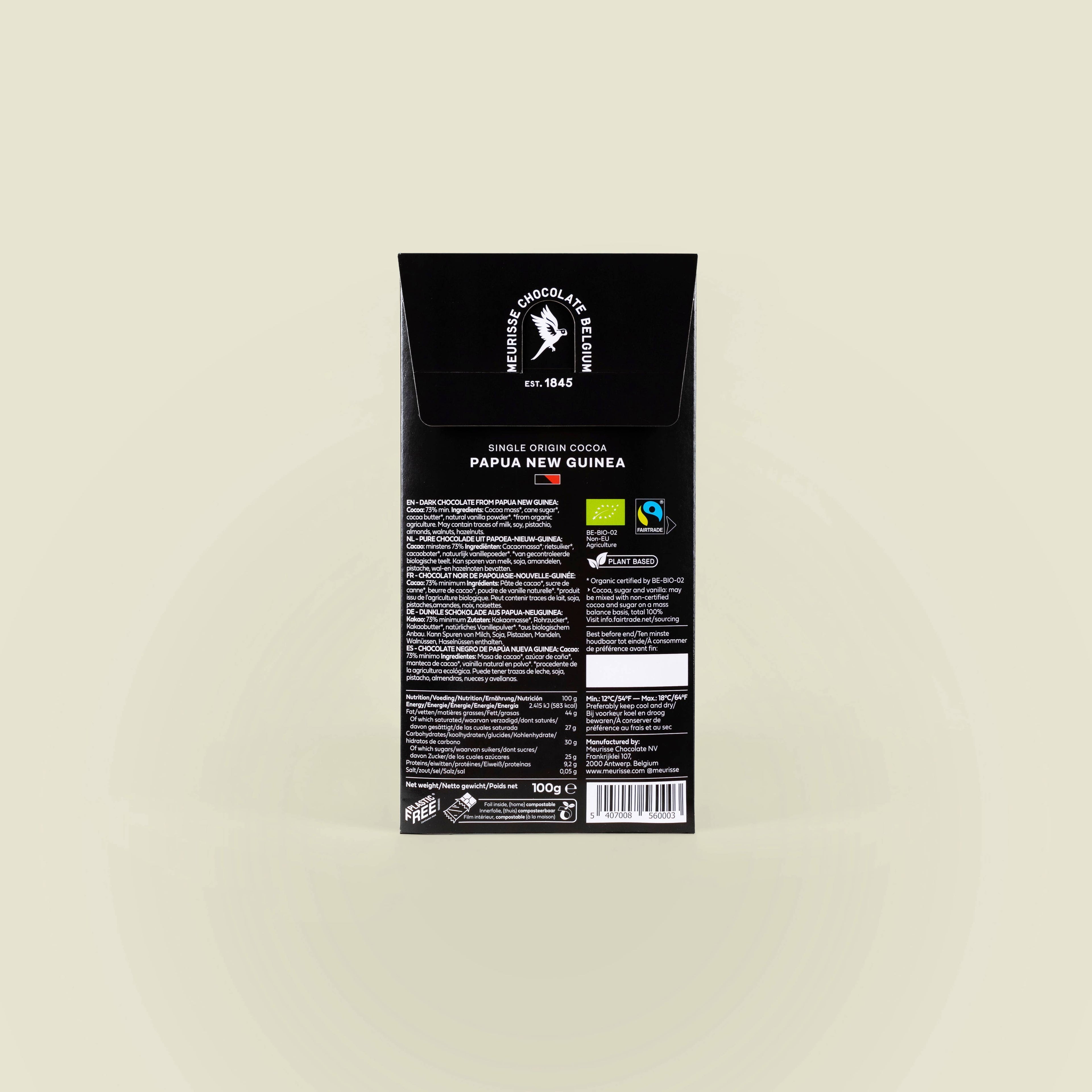 Chocolat noir biologique de Papouasie-Nouvelle-Guinée (100g)