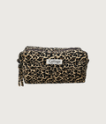 Trousse maquillage cube 100 % coton  : Léopard simple