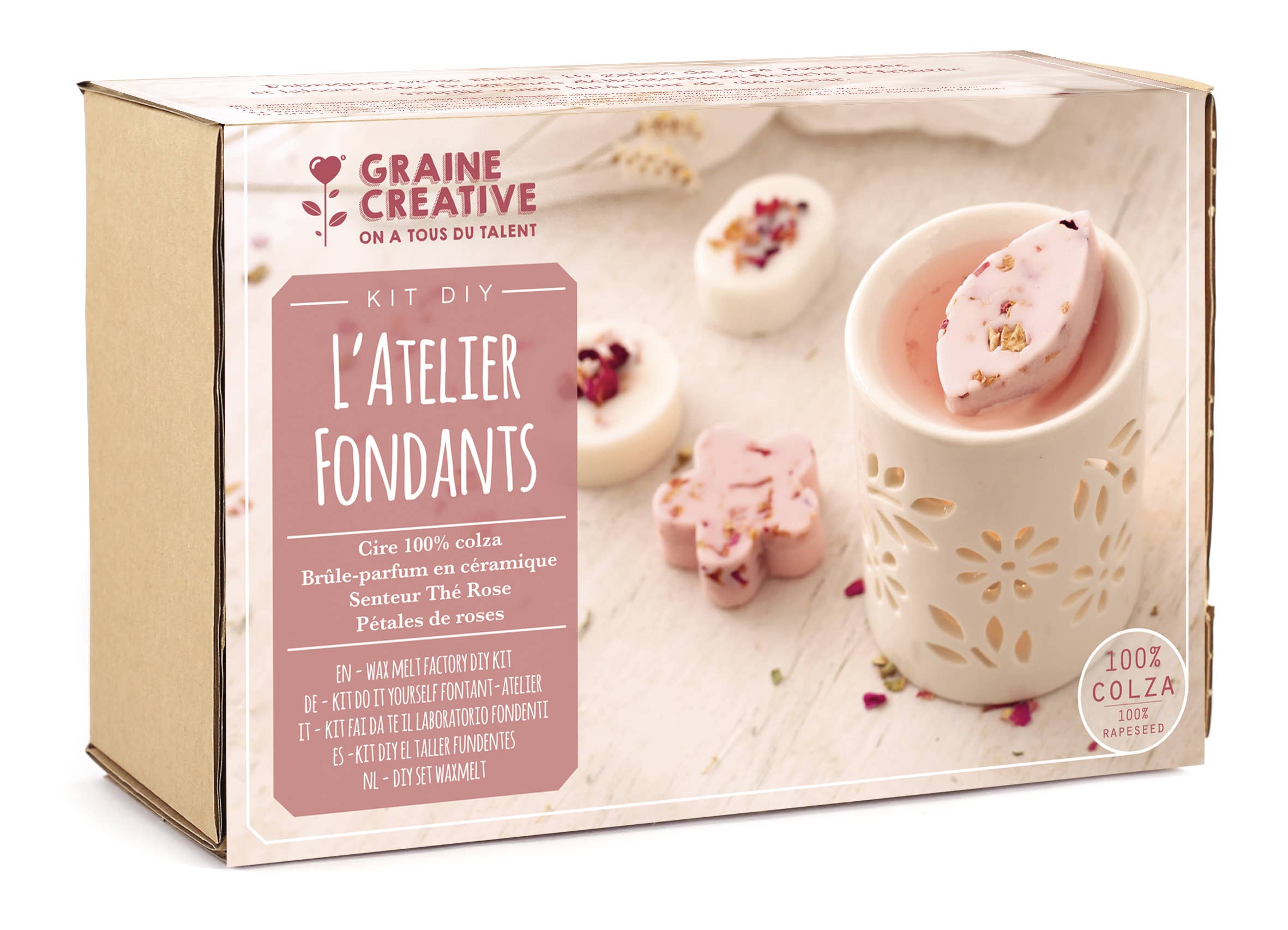KIT DIY L'ATELIER FONDANTS A BOUGIES FLEURIES