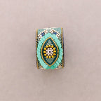 Bracelet ajustable à paillettes Turkish Eye: Noir