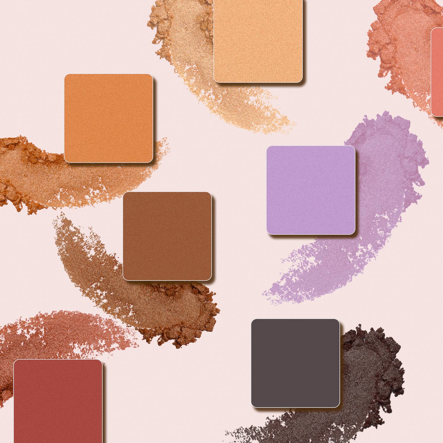 Palette fards à paupière 4 teintes Bio: Nude brun