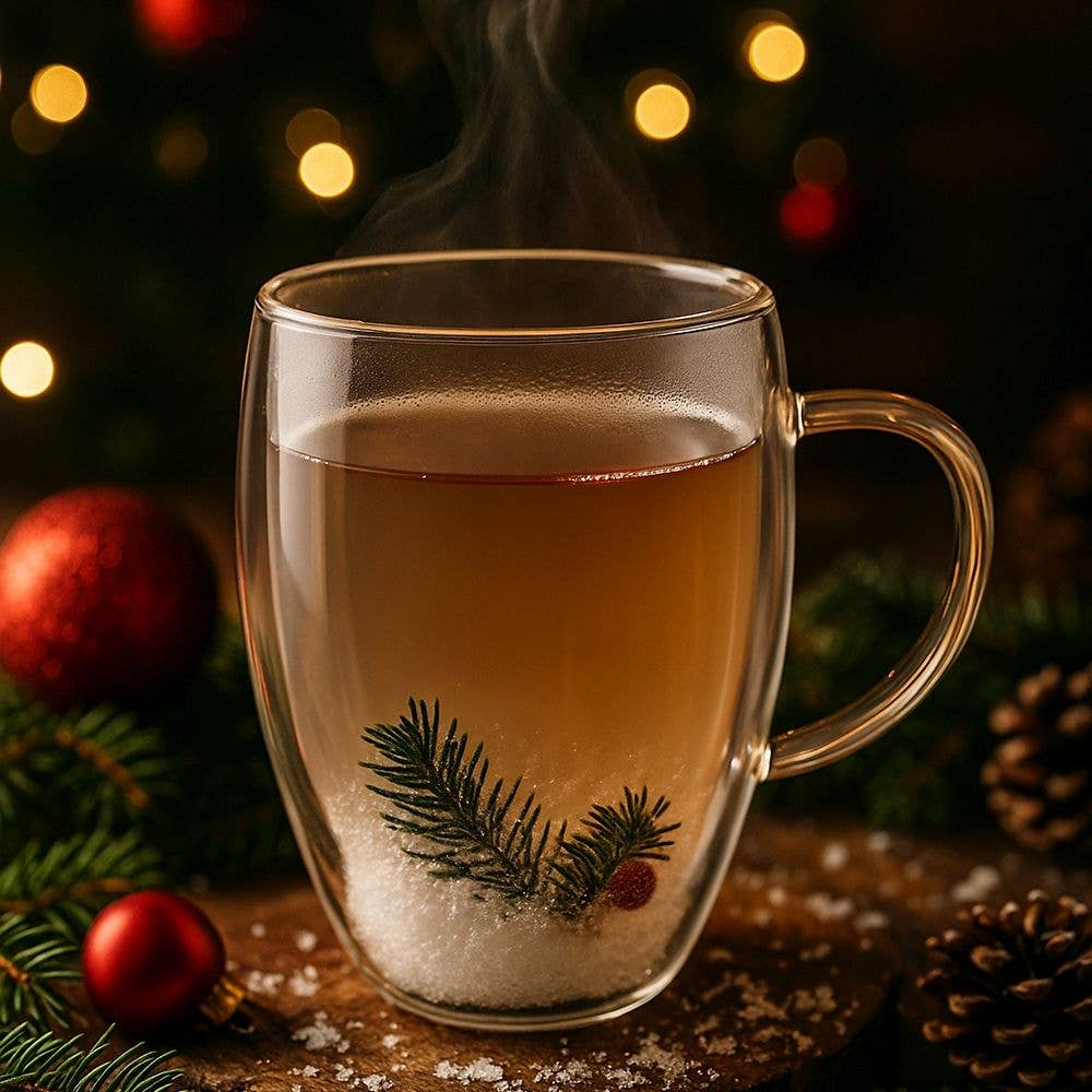 MUG DE NOËL ENROBE / NEIGE 330ML