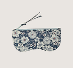 Porte lunette  100 % coton  : Grande blanche jaune
