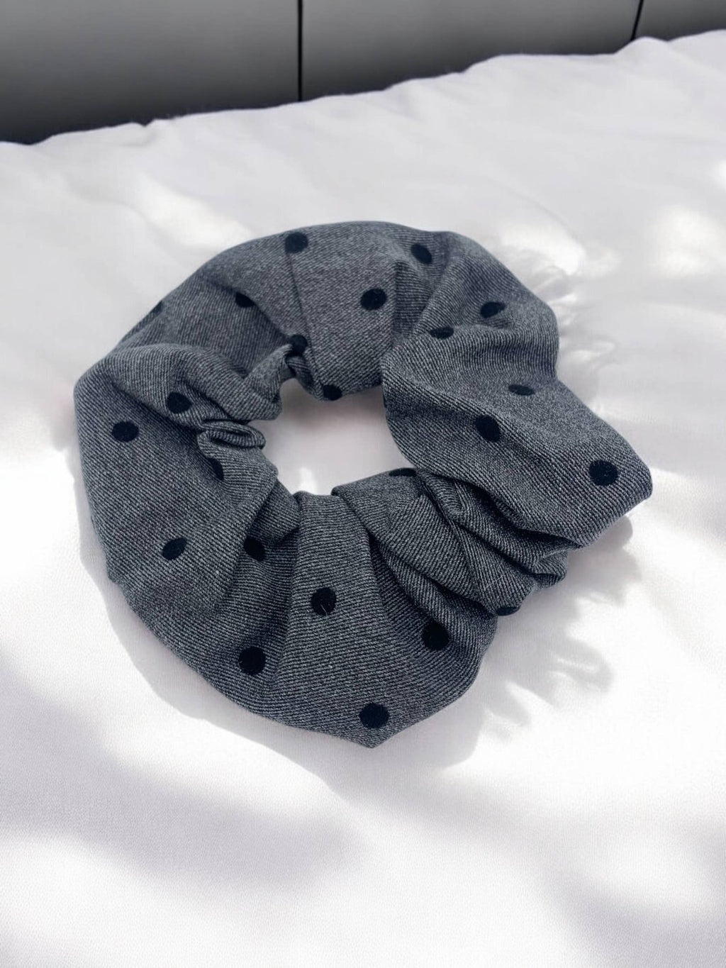 Chouchou à motifs Noir