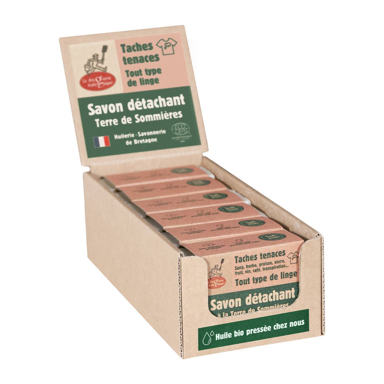 Savon Détachant À La Terre De Sommières 150 G - Ecodétergent - La Droguerie