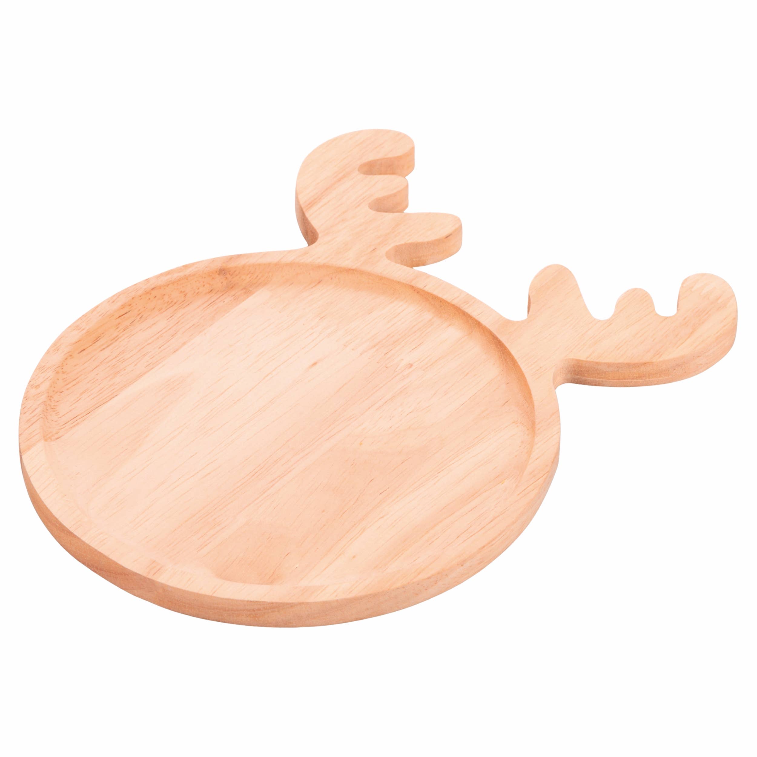 PLAT EN BOIS RENNE ROND