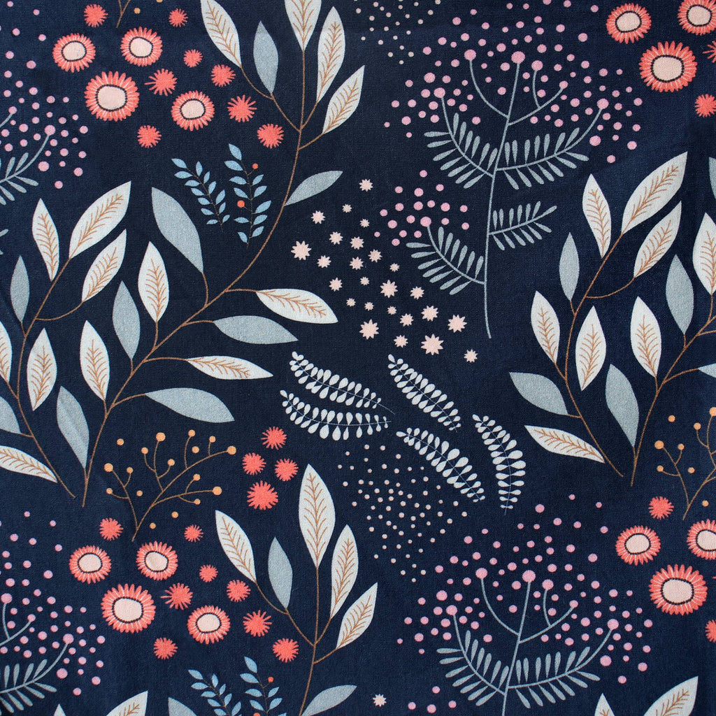 Coupon 50 cm motif Mimosa Marine