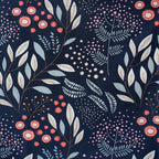 Coupon 50 cm motif Mimosa Marine