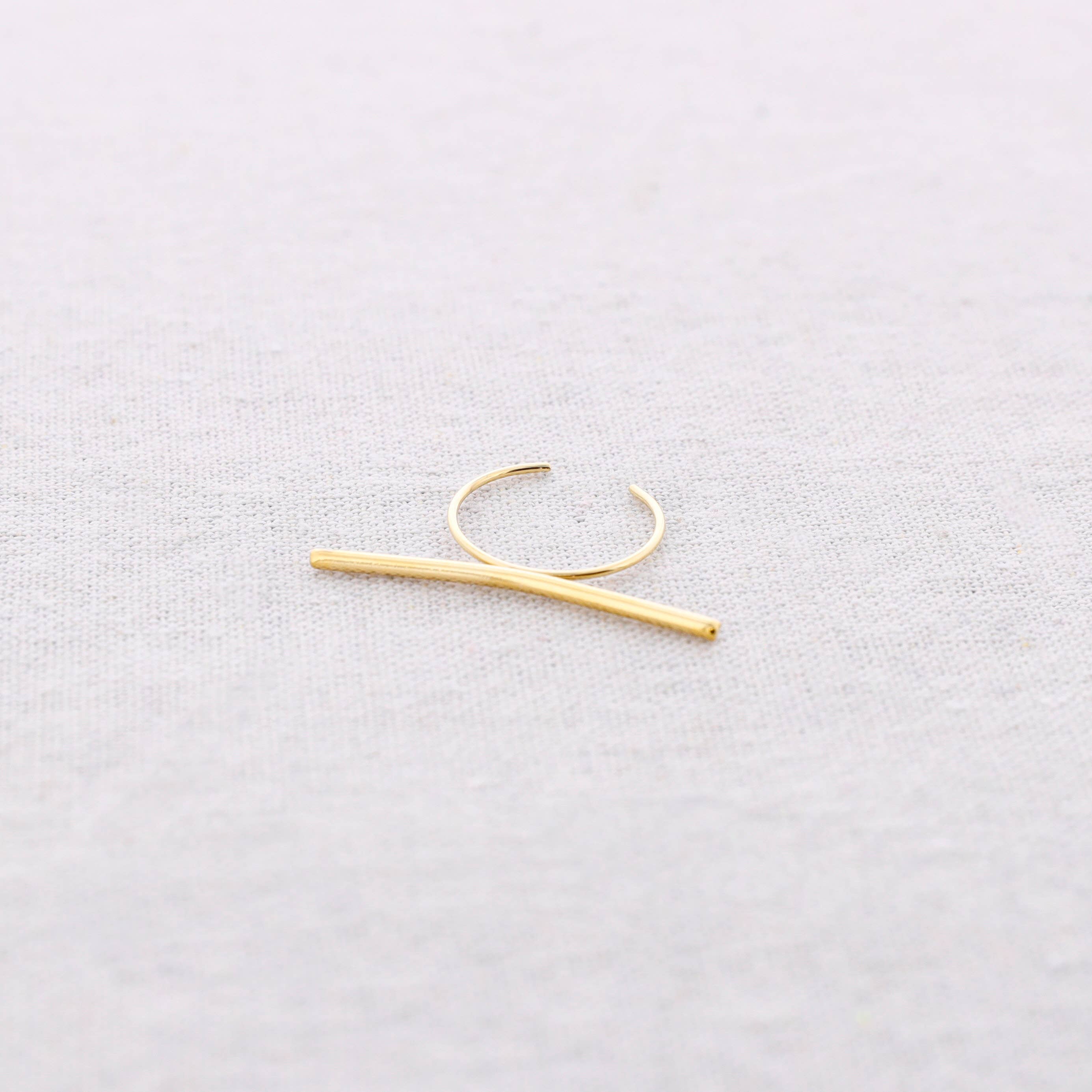 Bague Acier Bâton: Or