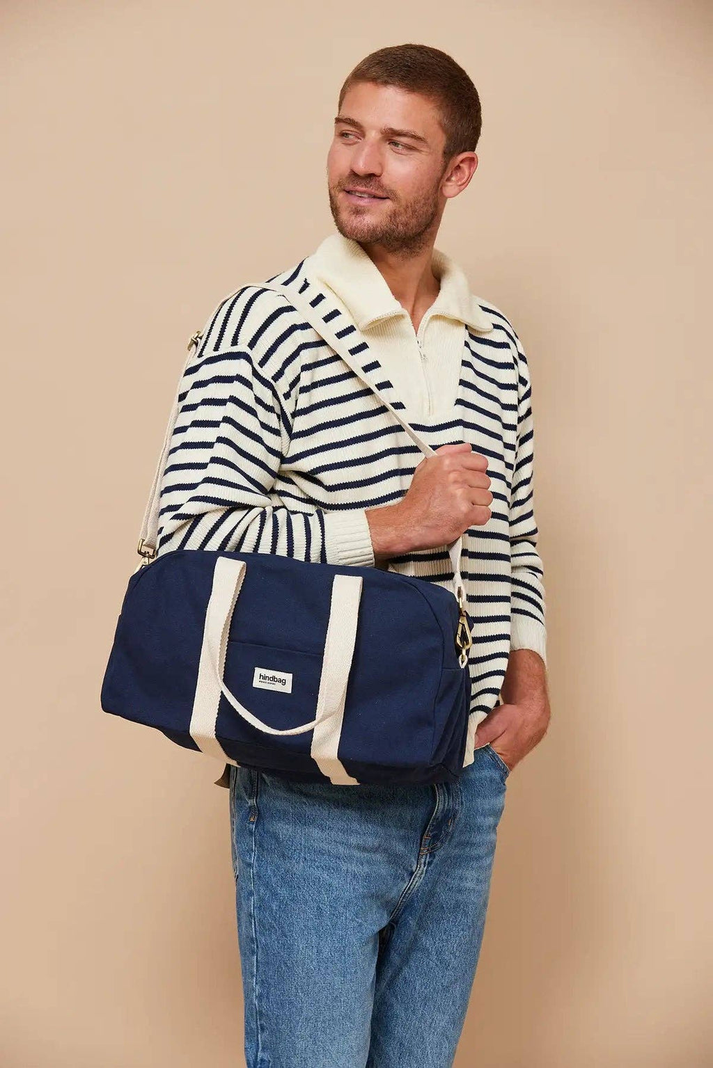Sac bowling Charlie: Denim bleu