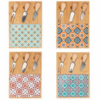 PLANCHE VALLADOLID 4ASS AVEC3 COUTEAUX À FROMAGE