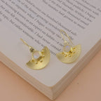 Boucles d'oreilles crochet pierre de naissance anti-ternissement en pierre de lune arc-en-ciel