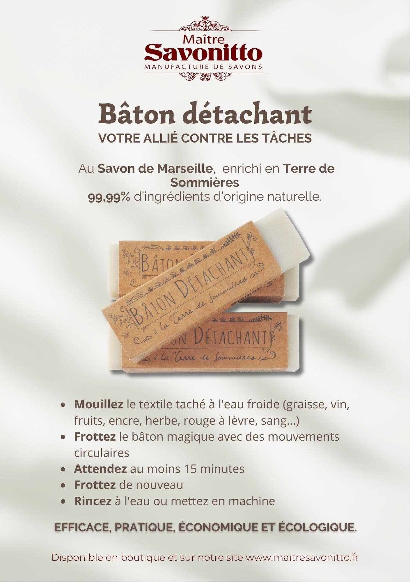 BEST SELLER : Bâton Détachant À La Terre De Sommières