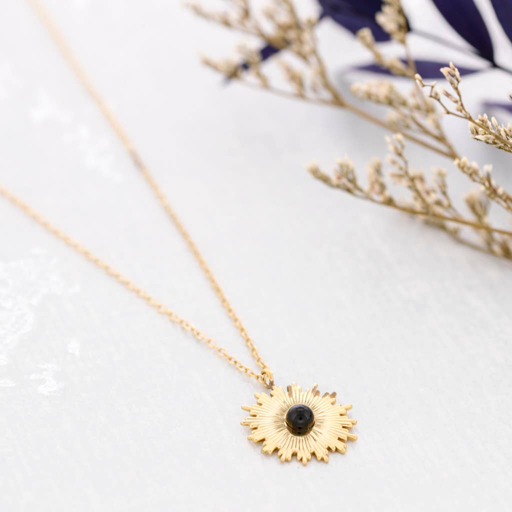 Collier Médaille Acier: Bleu